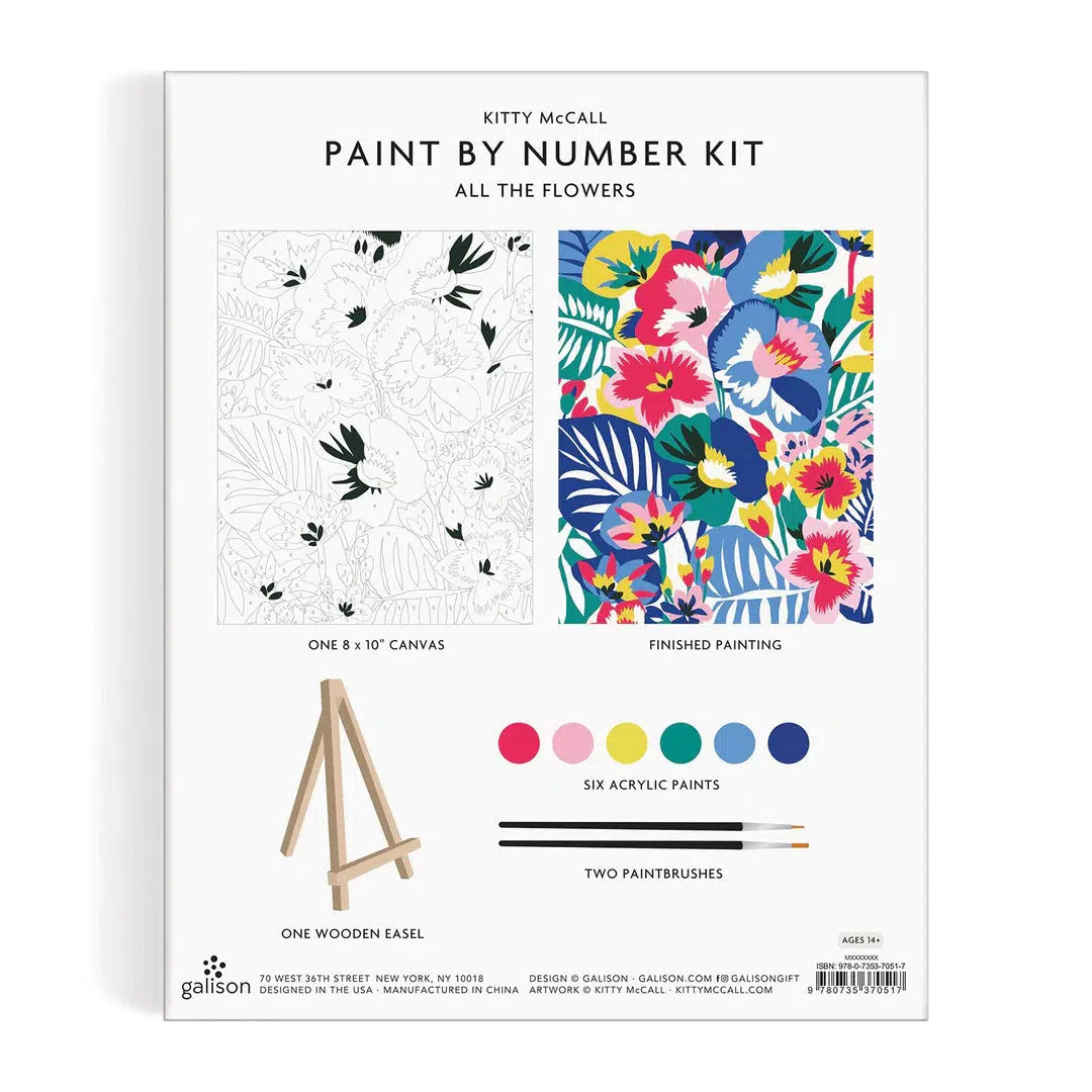 Paint by Numbers Kit - All the Flowers