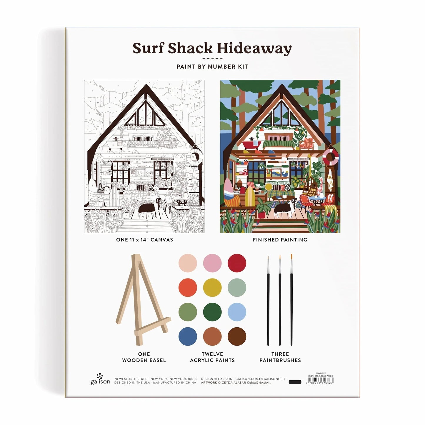 Paint by Numbers Kit - Surf Shack Hideaway