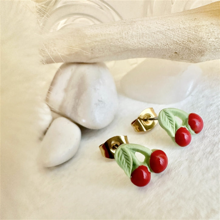 Pika & Bear Porcelain Stud Earrings