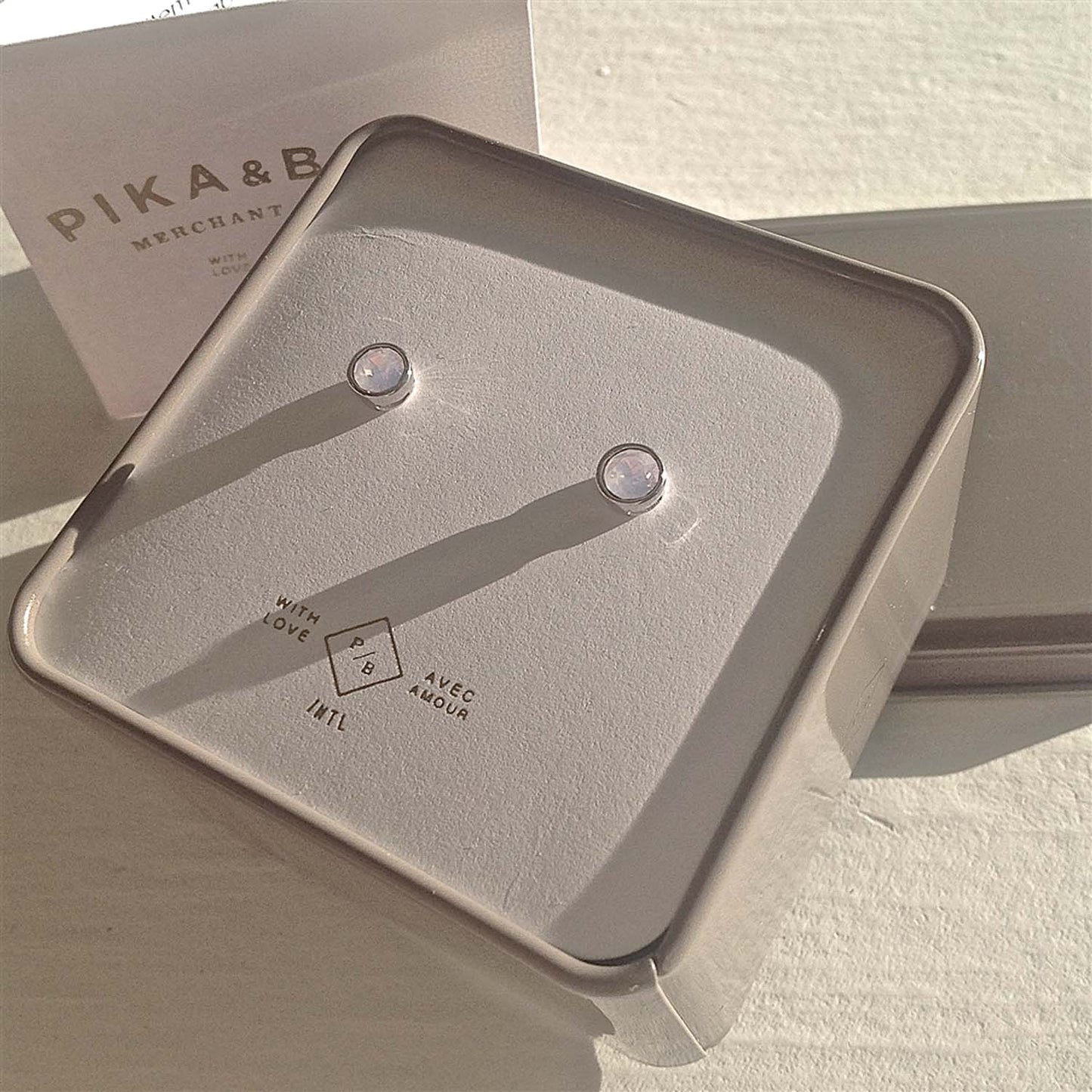 Solstice Silver 6mm Swarovski Crystal Stud Earrings