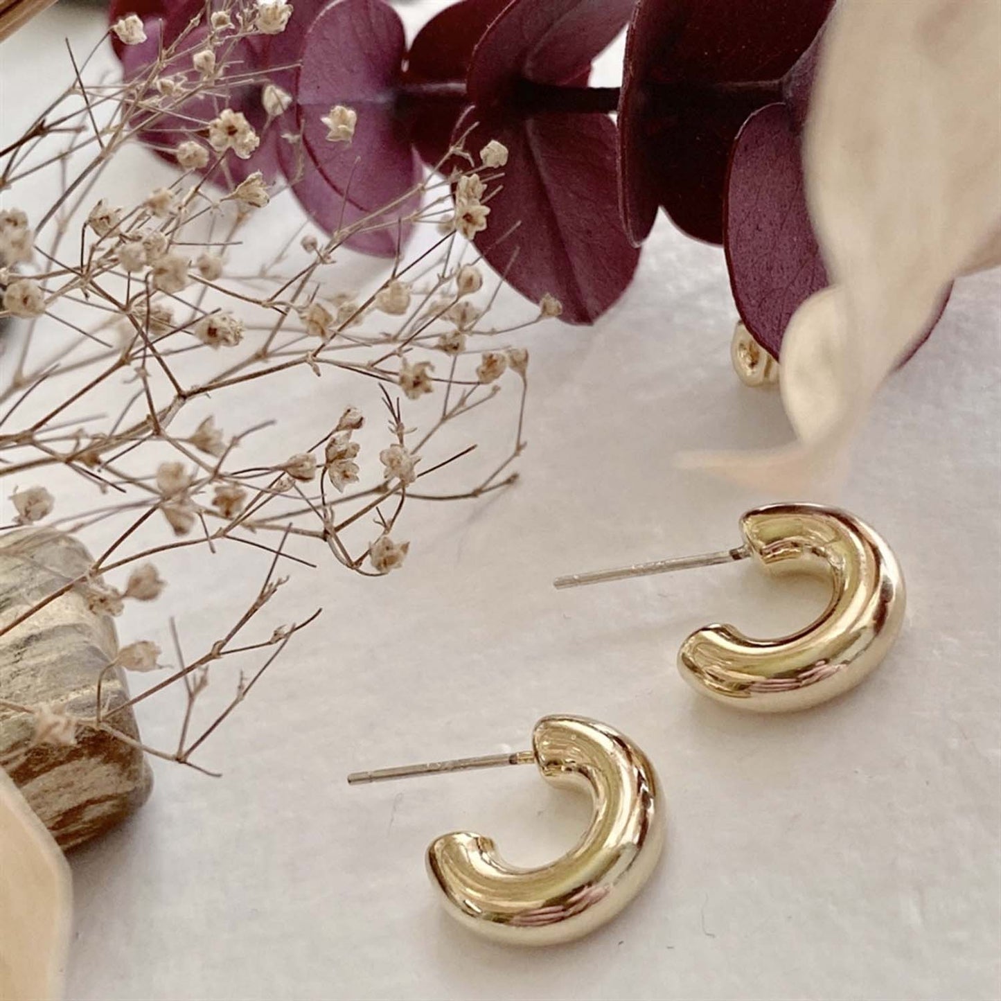 Tala 12mm Chunky Hoop Earrings