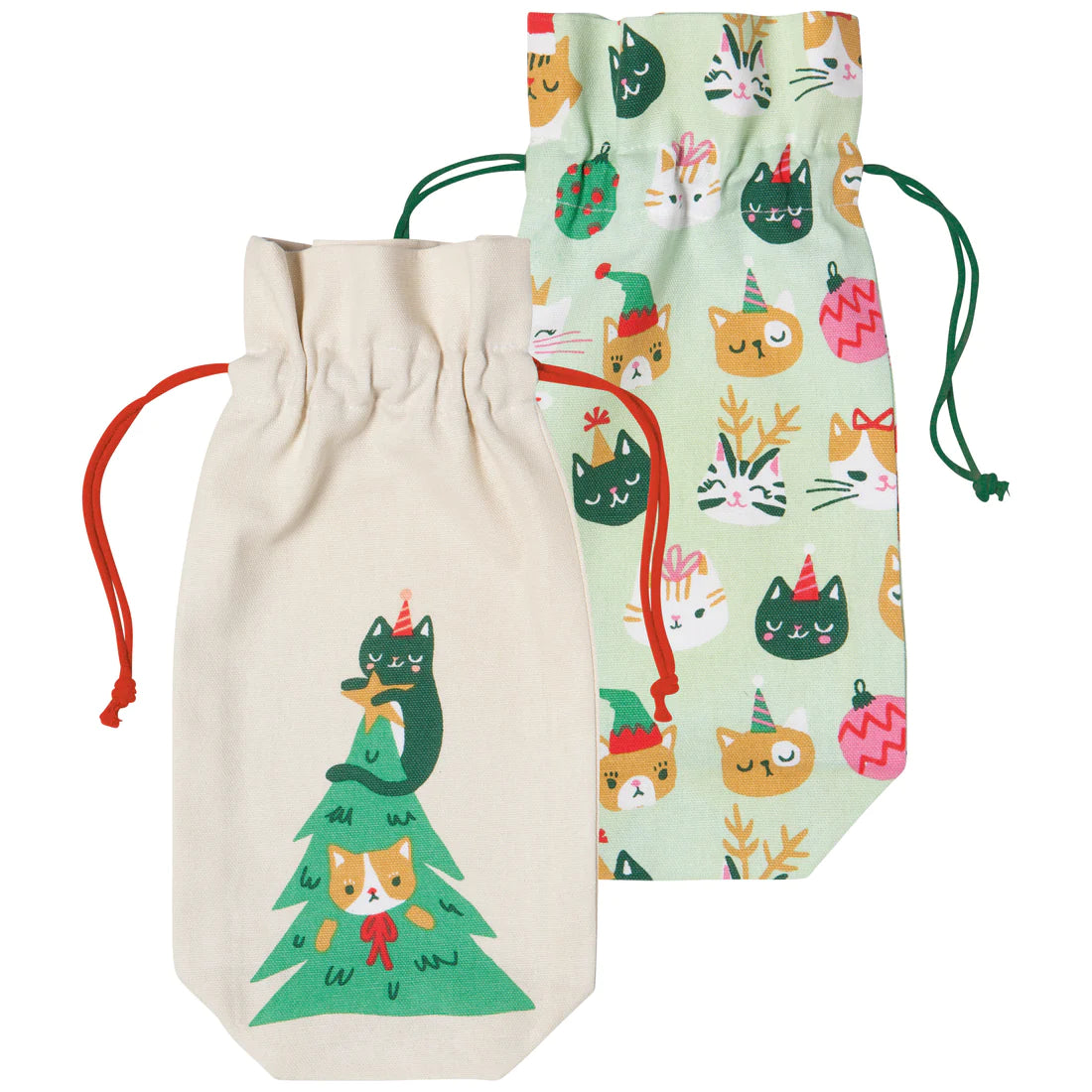 Holiday Wine Bags - Sets of 2