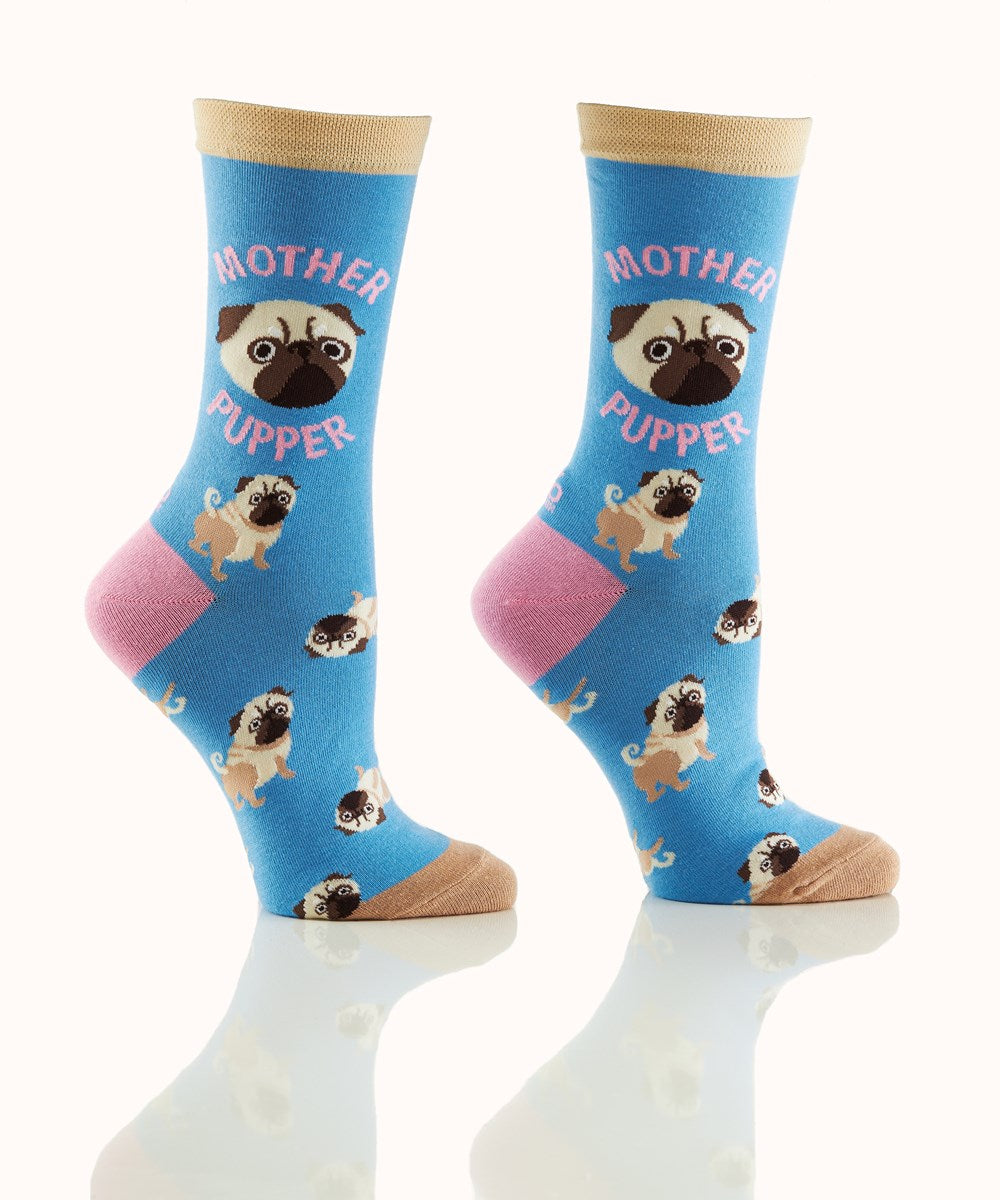 Women's Crew Socks - Mother Pupper