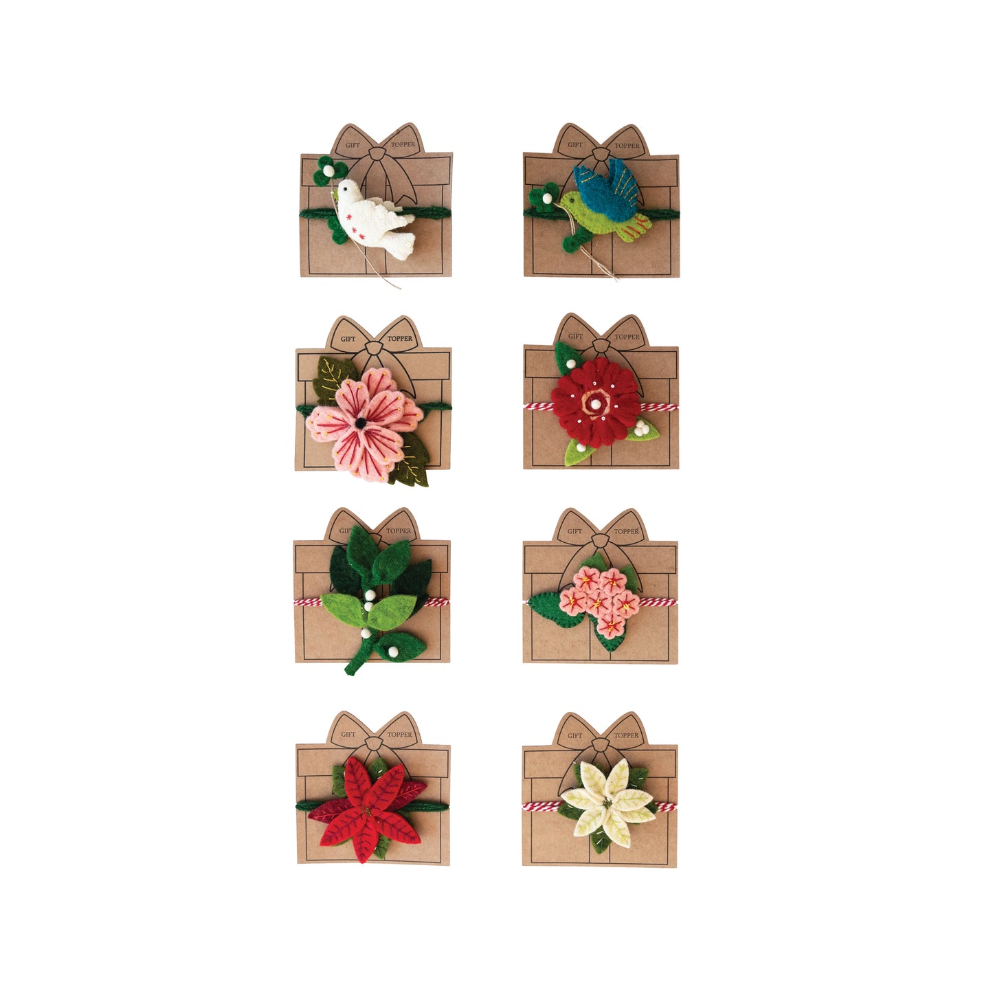 Wool Felt Gift Toppers