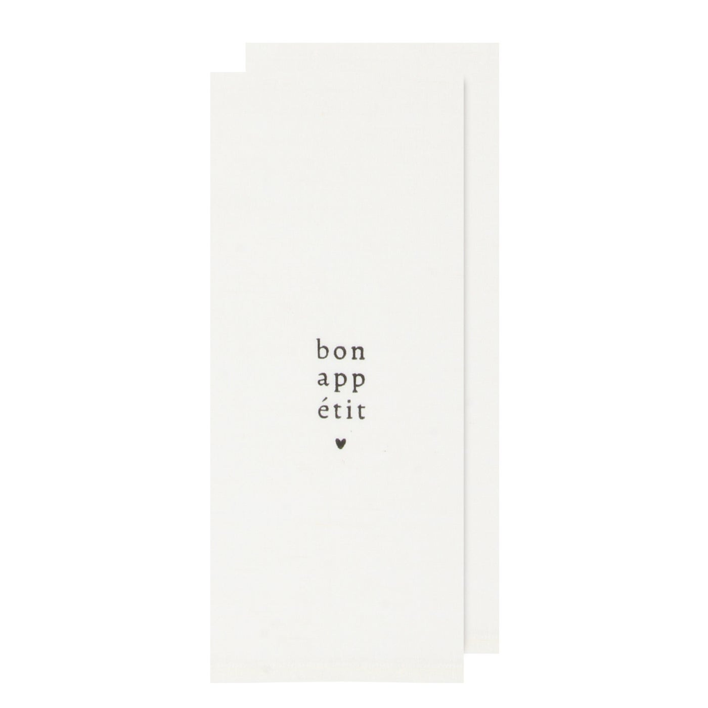 Bon Appetit With Love Tea Towel - Set of 2