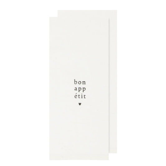 Bon Appetit With Love Tea Towel - Set of 2