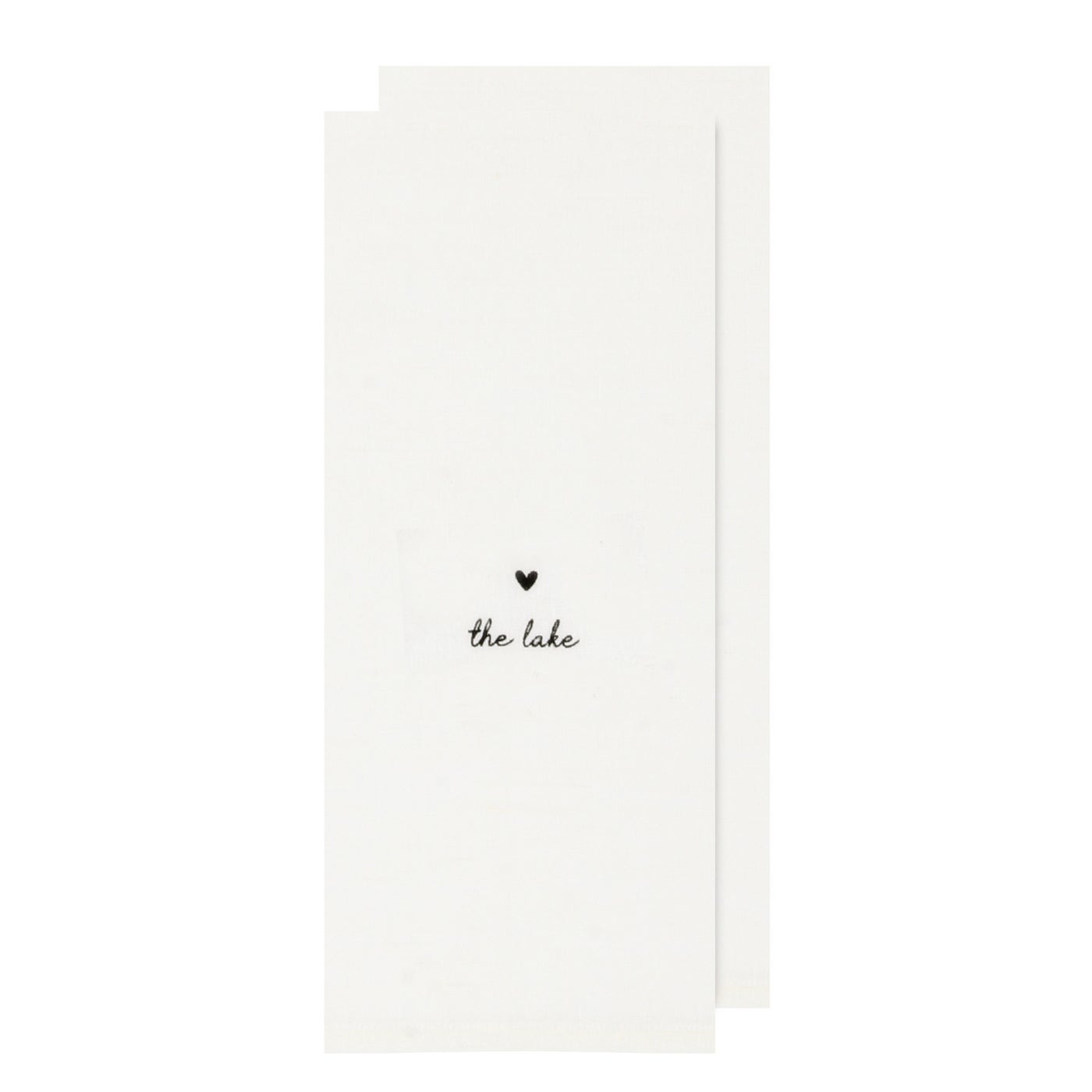 The Lake With Love Tea Towel - Set of 2