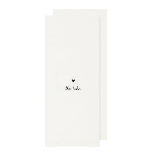 The Lake With Love Tea Towel - Set of 2