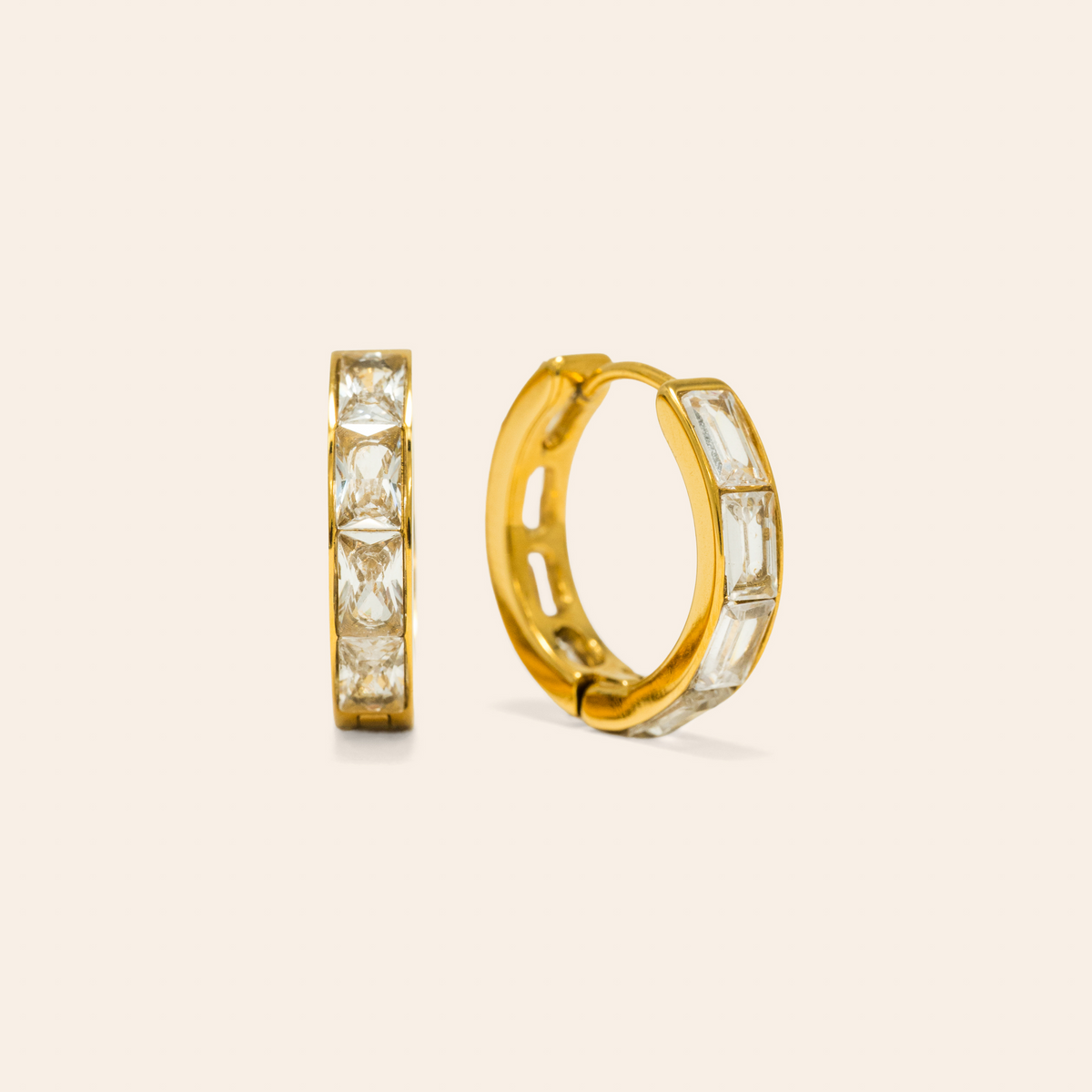 18mm Prism Hoop Earrings