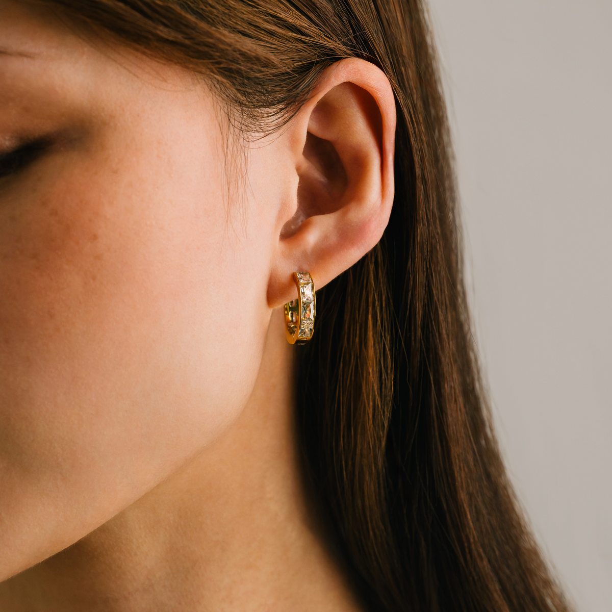 18mm Prism Hoop Earrings