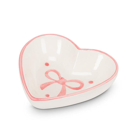 Belle Heart Shaped Dish with Bows