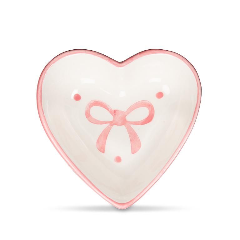 Belle Heart Shaped Dish with Bows