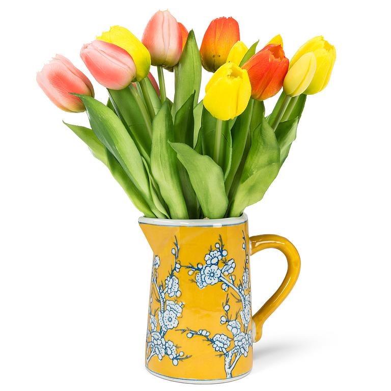 Floral Porcelain Jugs