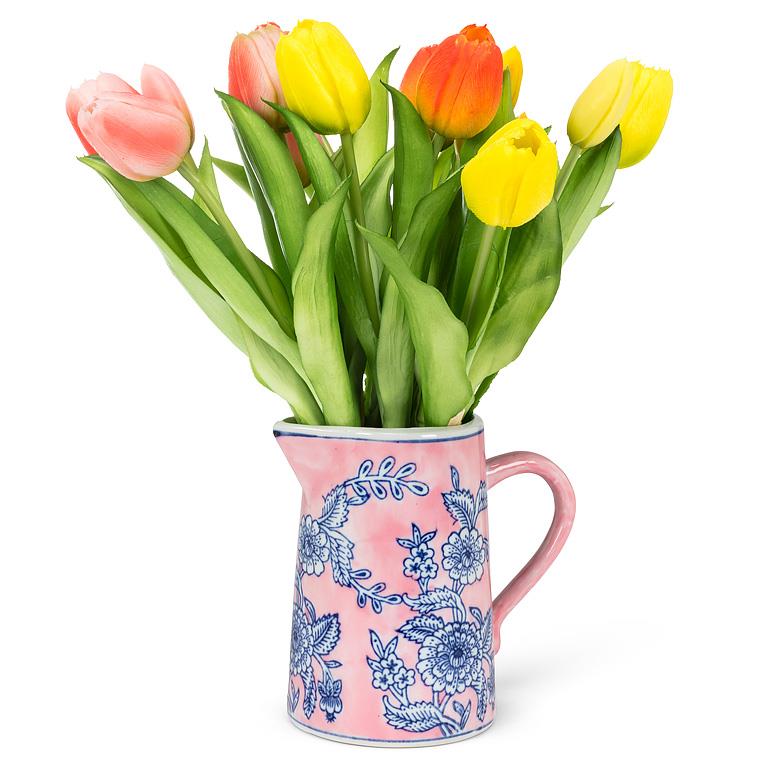 Floral Porcelain Jugs