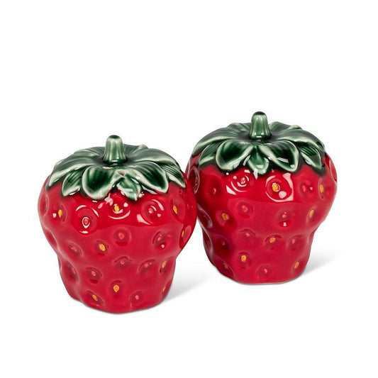 Strawberry Leaf Salt & Pepper Shakers