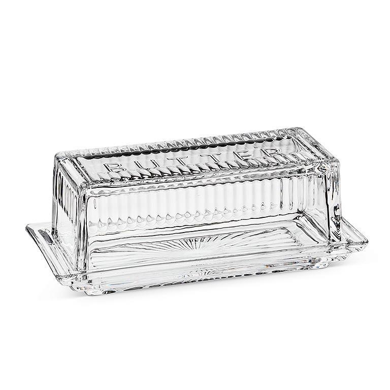 Quarter Pound Glass Butter Dish