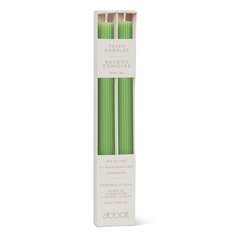 Ridged Taper Candles - Set of 2