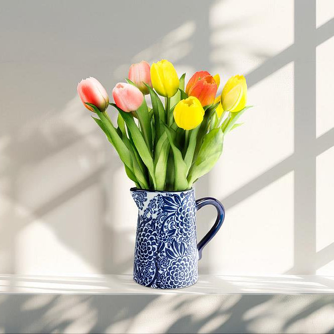 Floral Porcelain Jugs