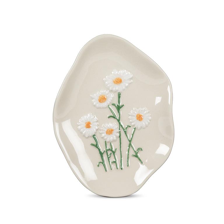 Organic-Shaped Floral Plates