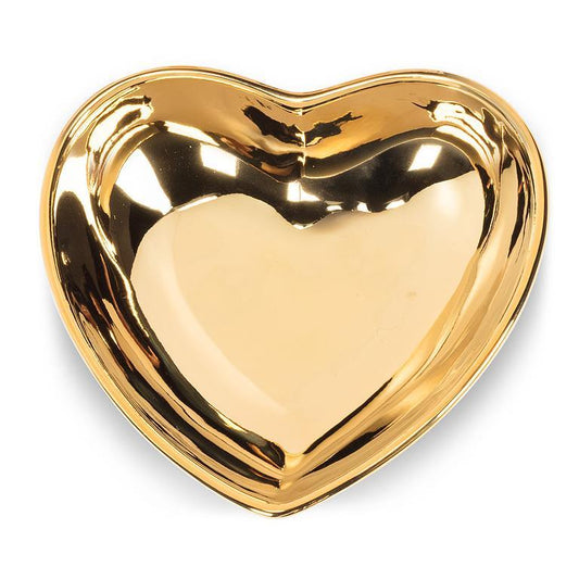 Gold Heart Shaped Bowl