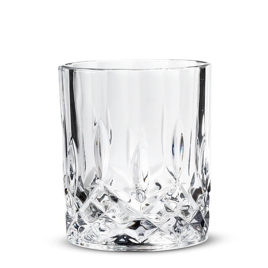 Cut Glass Spinning Tumbler - Set of 2