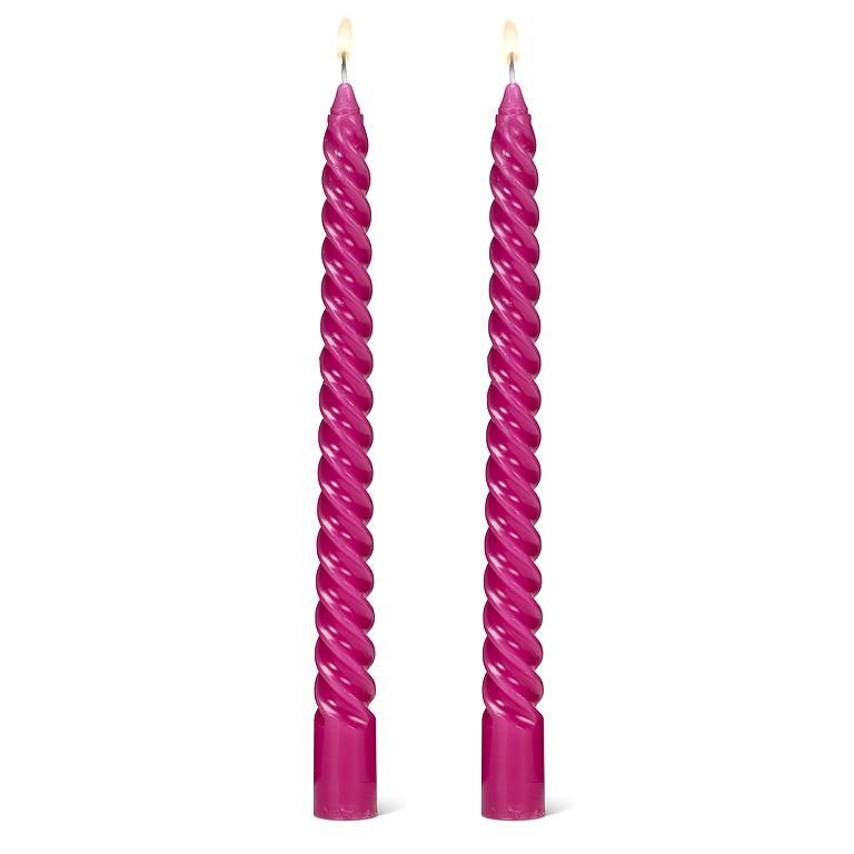 Spiral Taper Candles - Set of 2