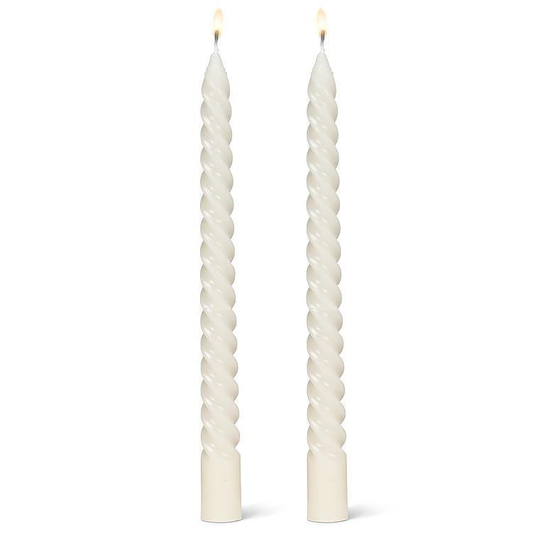 Spiral Taper Candles - Set of 2