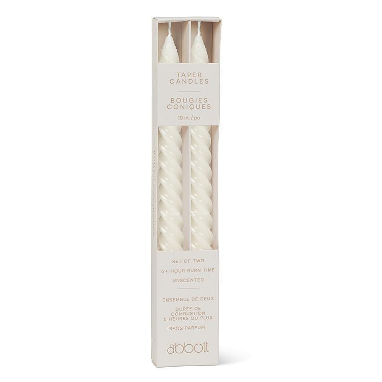 Spiral Taper Candles - Set of 2