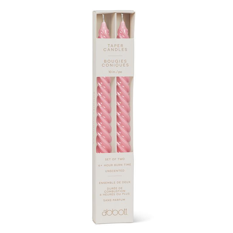 Spiral Taper Candles - Set of 2