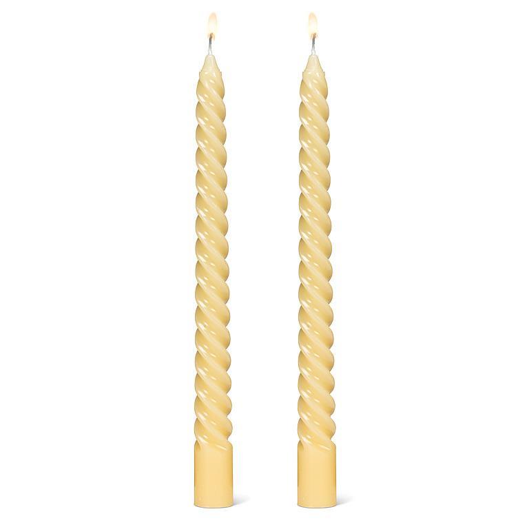 Spiral Taper Candles - Set of 2