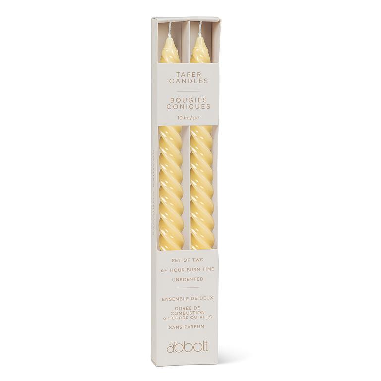 Spiral Taper Candles - Set of 2