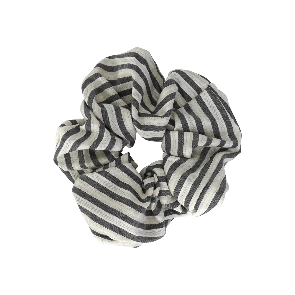 Cotton Stripe Scrunchie