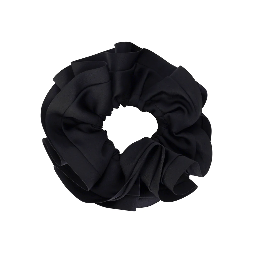 Satin Trim Scrunchies