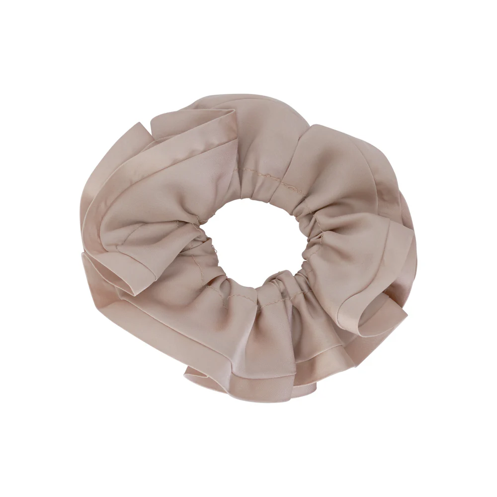 Satin Trim Scrunchies