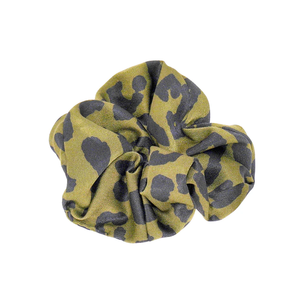 Animal Print Satin Scrunchie
