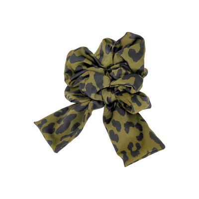 Animal Motif Bow Scrunchie