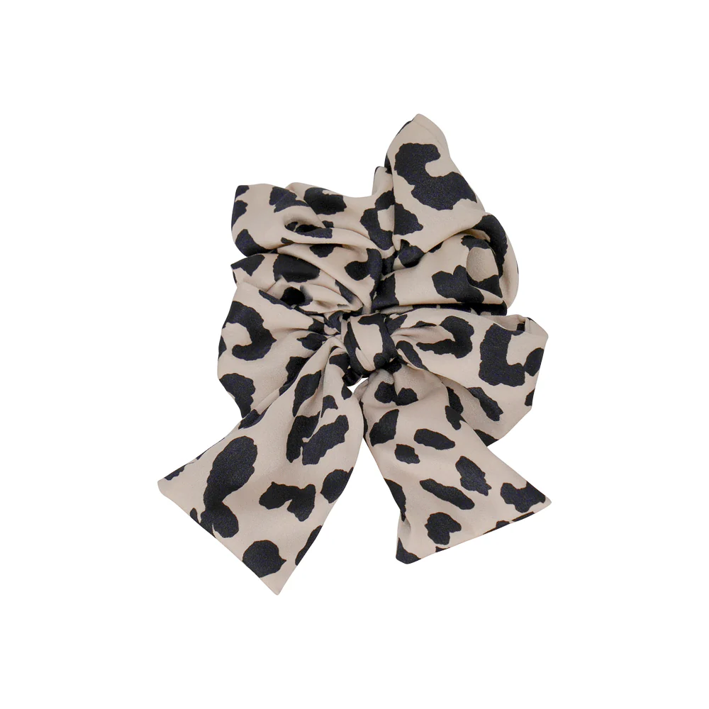 Animal Motif Bow Scrunchie