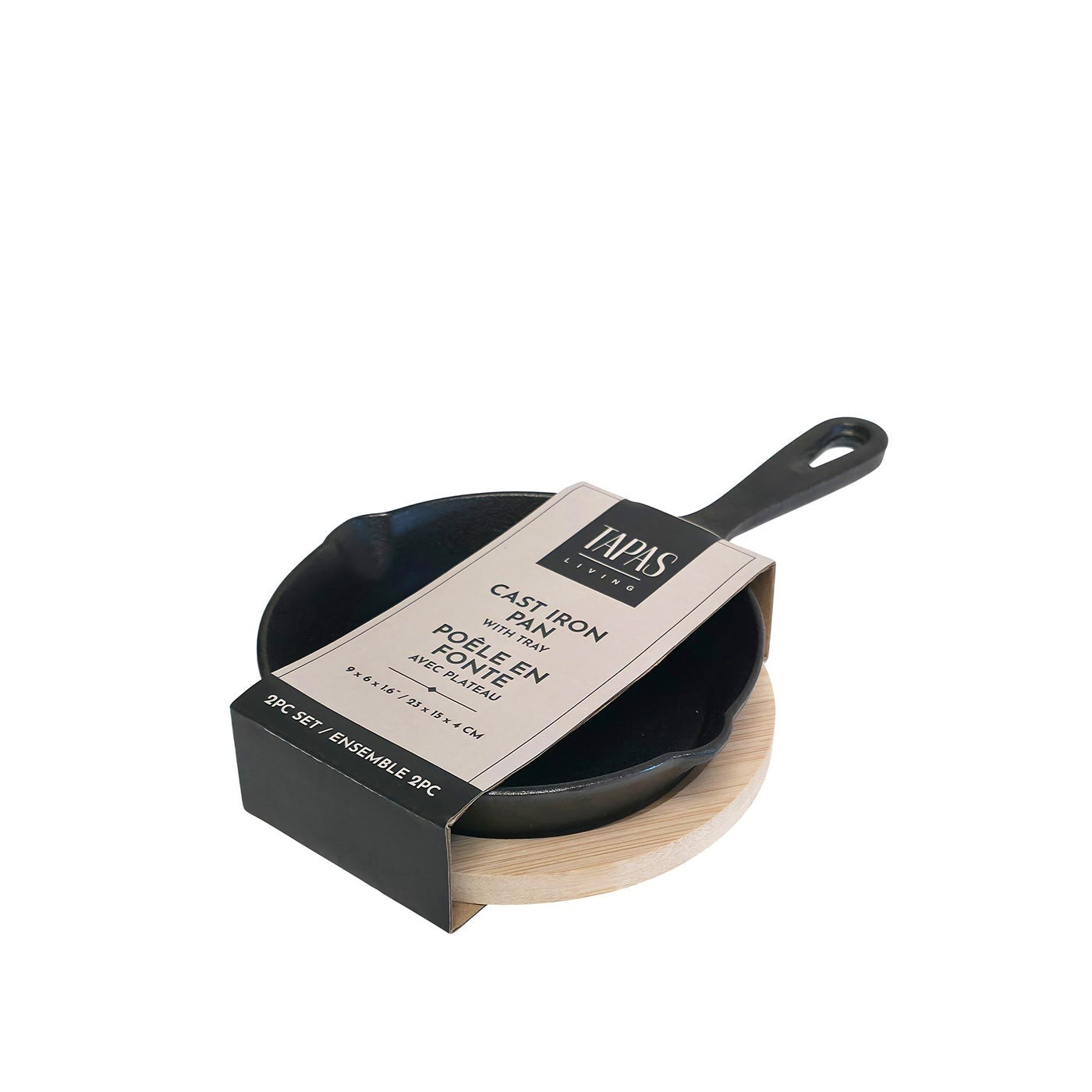 Cast Iron Round Pan with Tray
