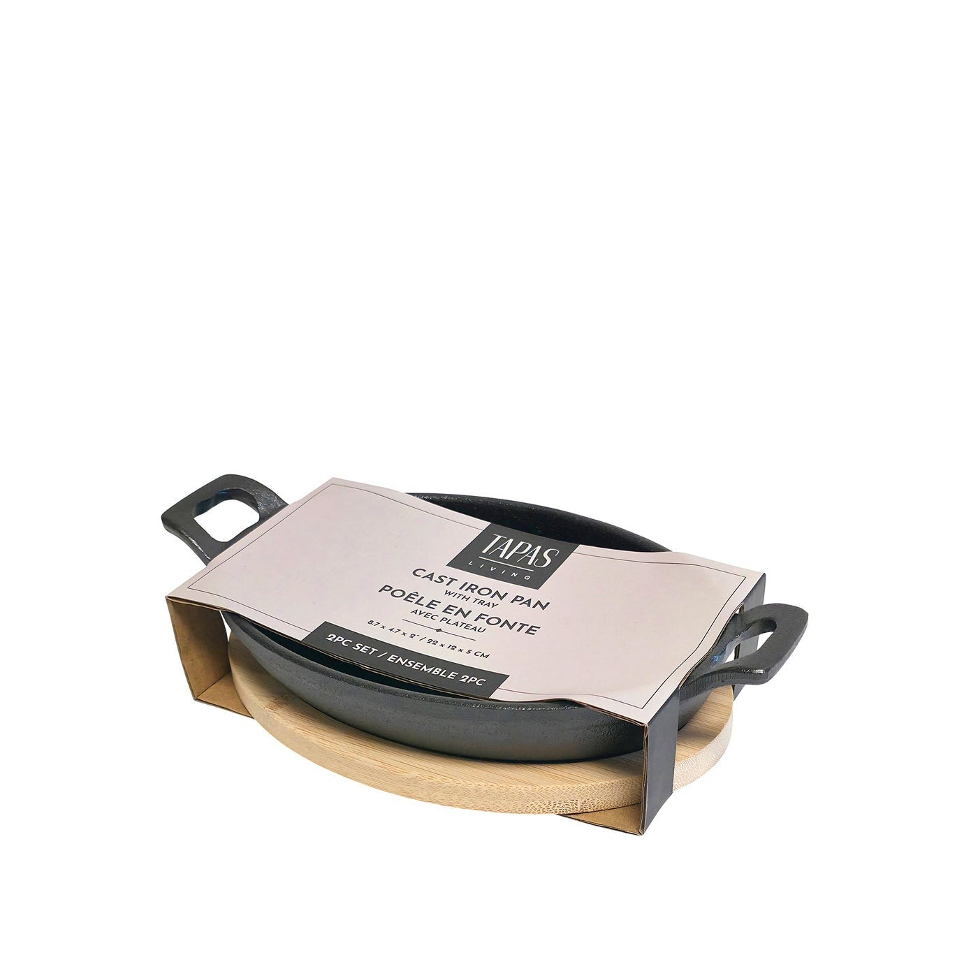 Cast Iron Oblong Pan with Tray