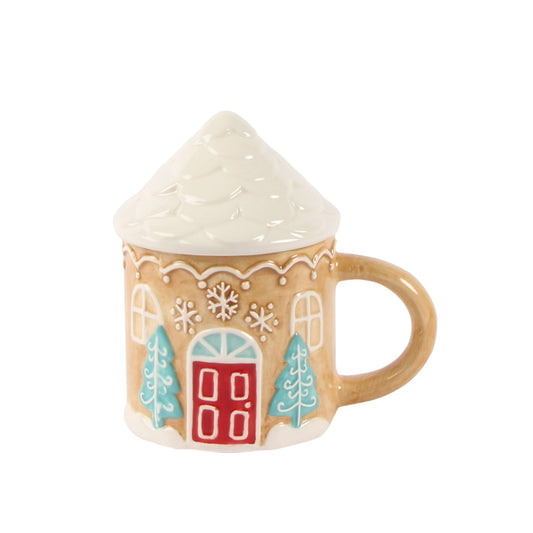 Gingerbread Mug with Cover
