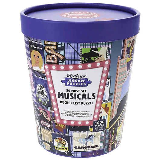 50 Must-See Musicals Bucket List 1000-Piece Puzzle