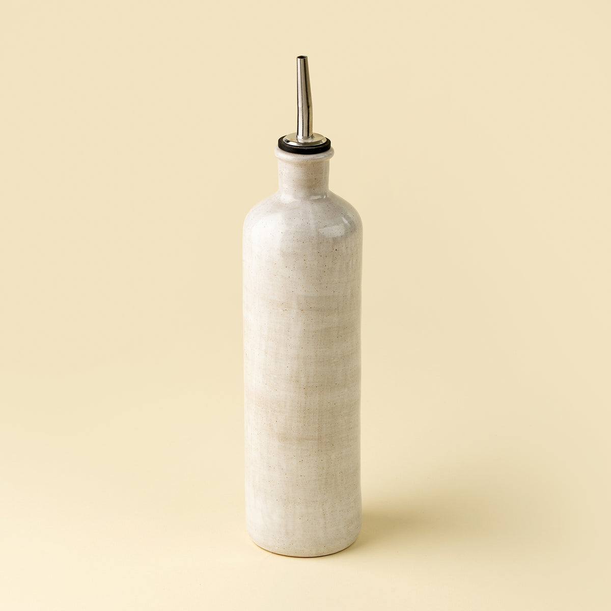Rustic White Stoneware Cruets