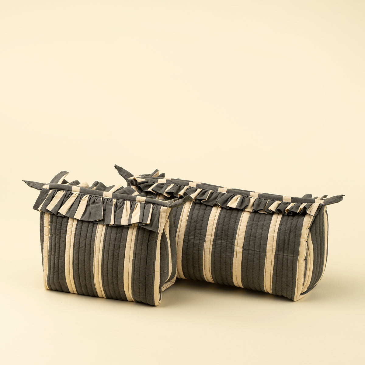 Block Print Stripe Pouch