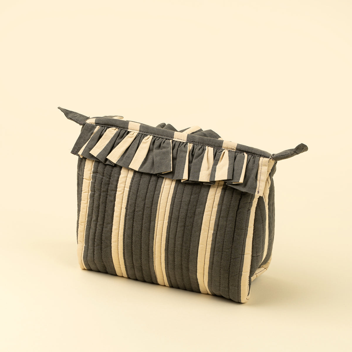 Block Print Stripe Pouch