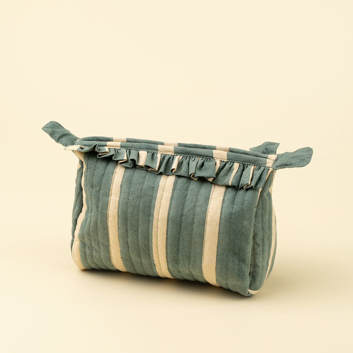 Block Print Stripe Pouch