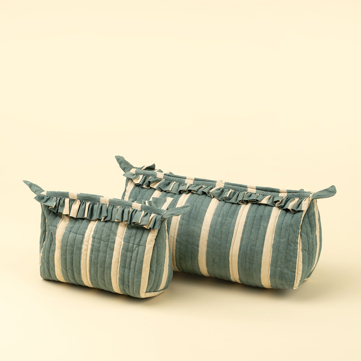 Block Print Stripe Pouch
