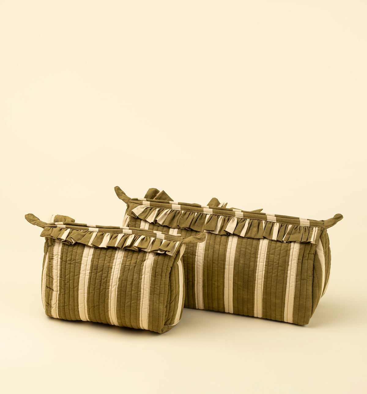 Block Print Stripe Pouch