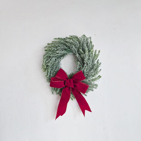 13"Mini Wreath-Red Velvet