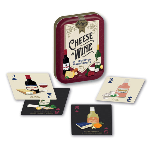 Cheese and Wine Playing Cards