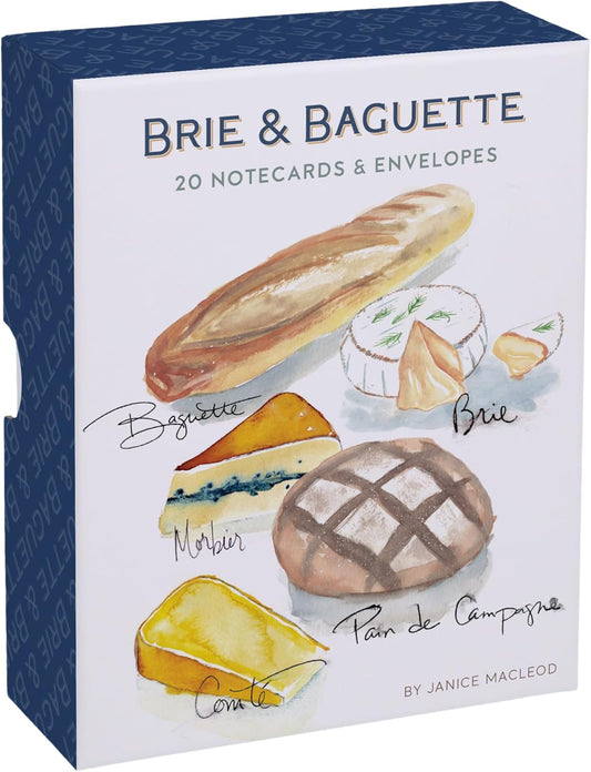 Brie and Baguette Notecards